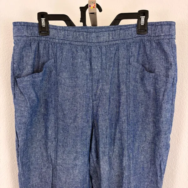 Old Navy high-waisted linen-blend cropped tapered pants - Image 4