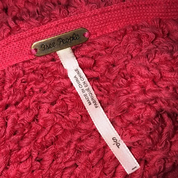 Free People small pink oversized knit sweater - Image 7