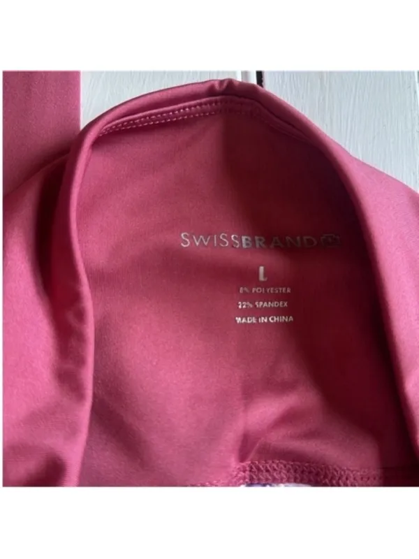 Swiss Brand Athletic Leggings Terracotta Size L - Image 5