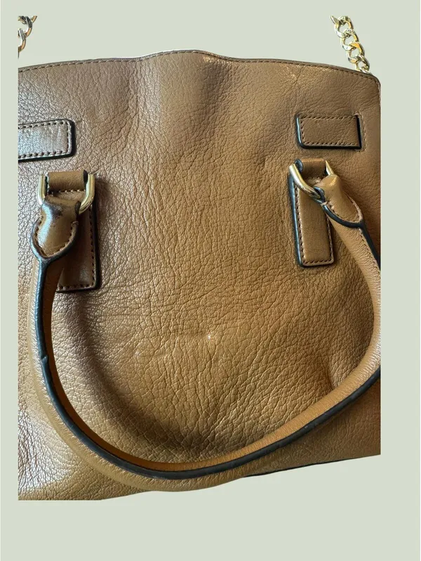 Michael Kors Brown Leather Satchel Handbag - Image 3