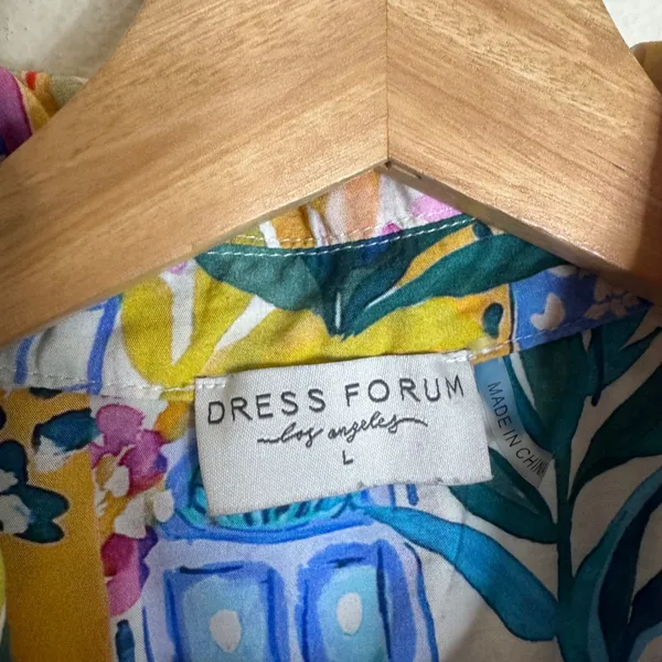 Dress Forum Women's Tropical Floral Mediterranean Print Romper Multi L - Image 6
