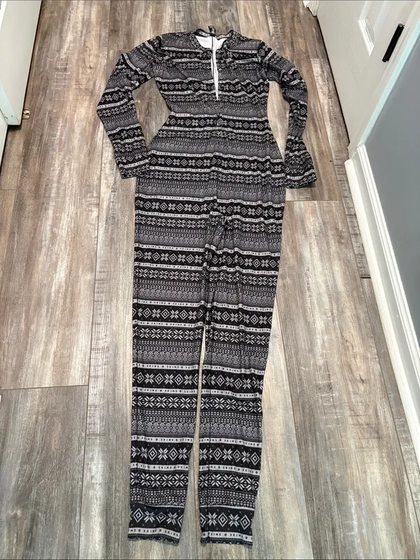 Skims Fair Isle Henley onesie large - Image 7