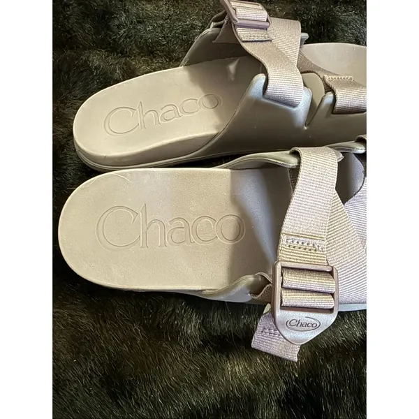 Chacos Chillos Slide Size 9 Strappy Sport Sandals purple shoes - Image 4