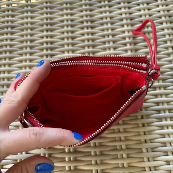 Authentic Coach F66505 Double‎ Corner Zip Wristlet in Pebble Leather - Image 4