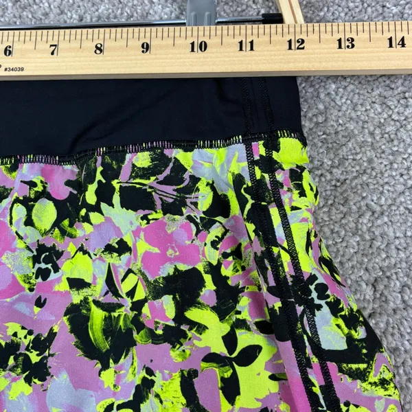 Lululemon Pace Rival Skort Size 0 Neon Floral Tennis Golf Running Athletic Gym - Image 8