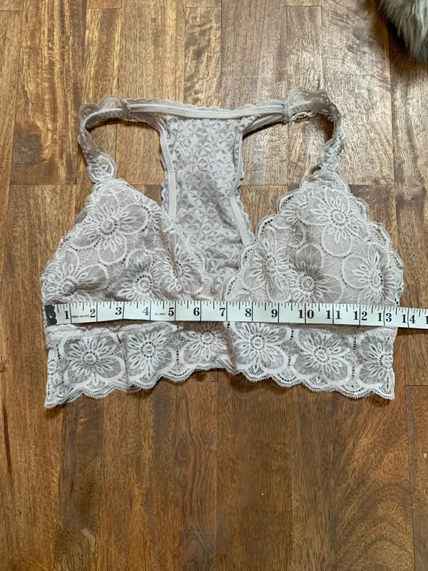 Aerie Floral Print Lace Racerback Bralette Large - Image 4