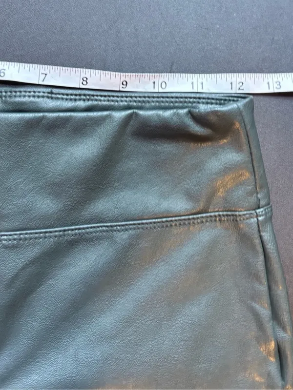 GB Gianni Bini Brown Faux Leather High-Waist Leggings Size Small NWT - Image 6
