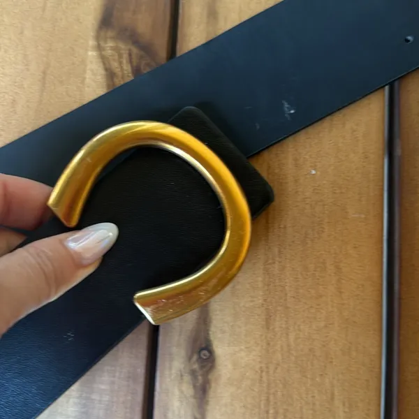 Black Belt with Gold buckle - Image 4