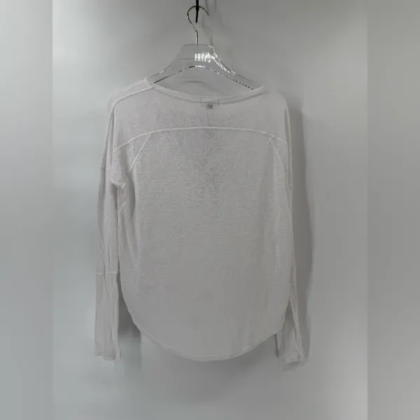 Rails White Aden Linen Blend Sheer Lightweight Long Sleeve Top‎ NWT size xs - Image 4