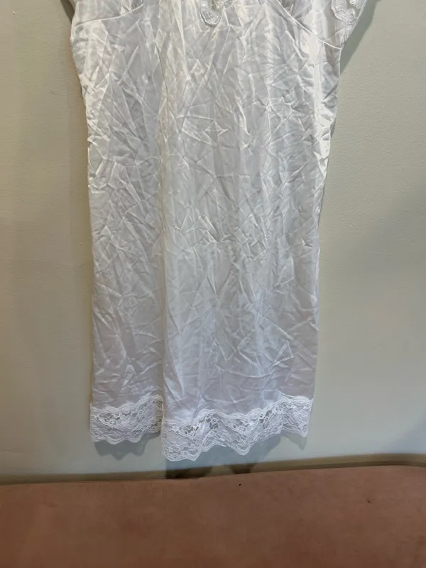 Vintage white slip dress - Image 3