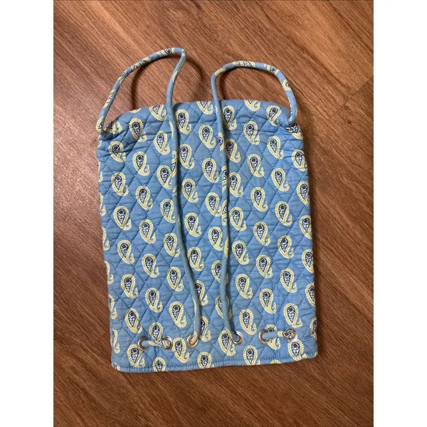 Vintage Vera Bradley Pleated Tote Bag Blueberry Blooms Pattern‎ Retired Pattern - Image 2