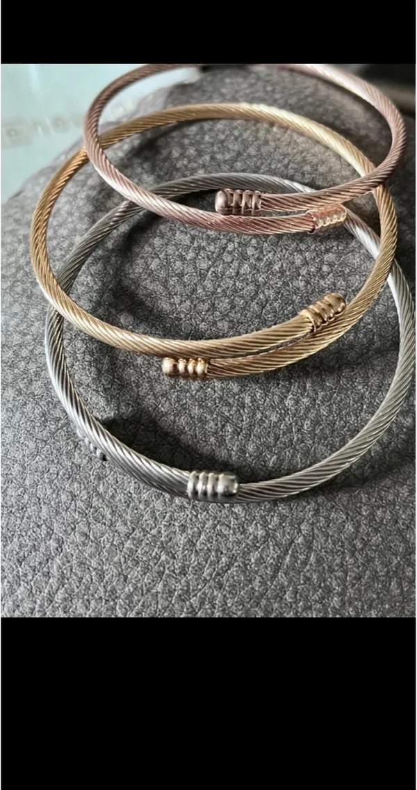 Anthro rose gold cable bracelet (1) - Image 2