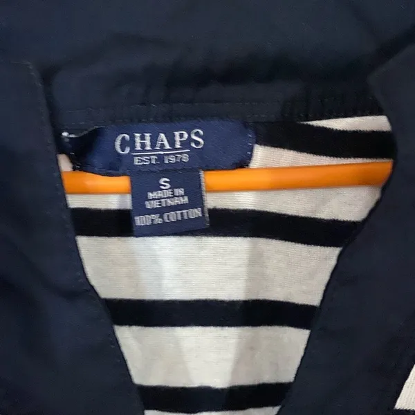 Chaps Striped Long Sleeve Shirt Size Small - Image 3