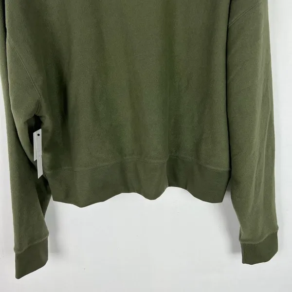 NWT Abound Brushed Knit Mock Neck Fleece Pullover in Olive Night Green Size XL - Image 10