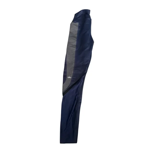 ALO Yoga Blue black and Gray Leggings Moisture-Wicking Comfort - Image 4