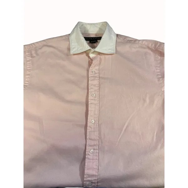 Ralph Lauren Womens Pink Button Up Shirt Size 8 SKU 6521 - Image 3