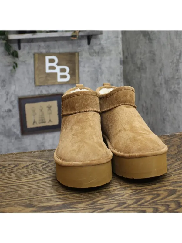 Madden Girl Brave Platform Cozy Bootie BRAV02J1 Tan Brown 9.5M - Image 3