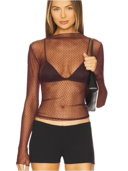 FREE PEOPLE Minding My Business Top - Precious Wine - Image 5