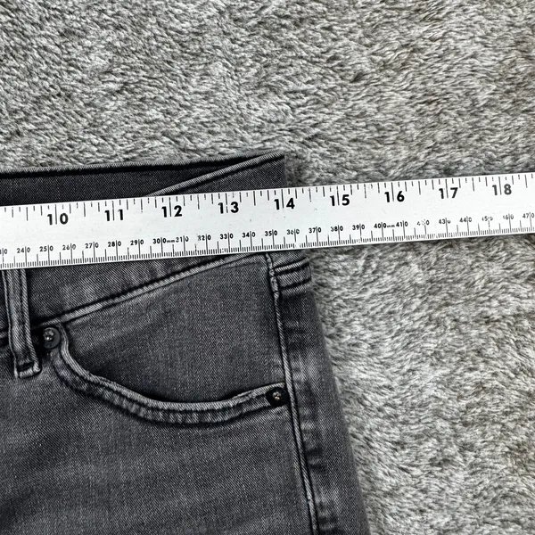 Express Denim Jeans Mid-Rise Skinny 6R Black - Image 3