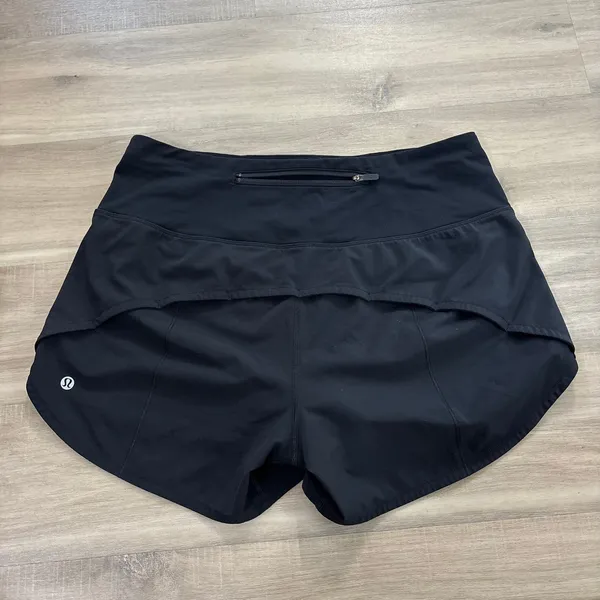 Lululemon Speed Up High-Rise Short 4" Long Women Size 8 Black - Image 3