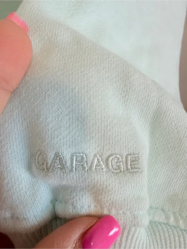 NWOT Garage Ultra Fleece oversized hoodie with pockets size s/m in Julip Green - Image 11