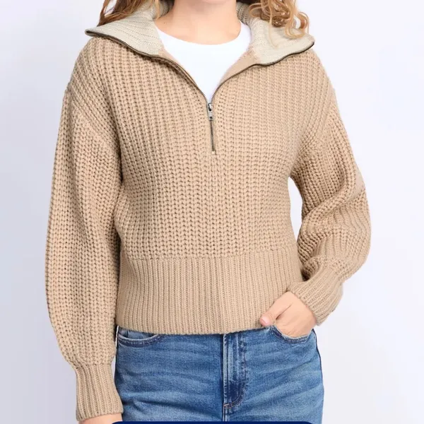New RD‎ STYLE
Troyer Half Zip Sweater - Image 3