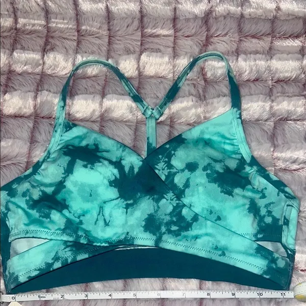 PINK Victoria's Secret‎ Green Sports Bra Intimates - Image 12