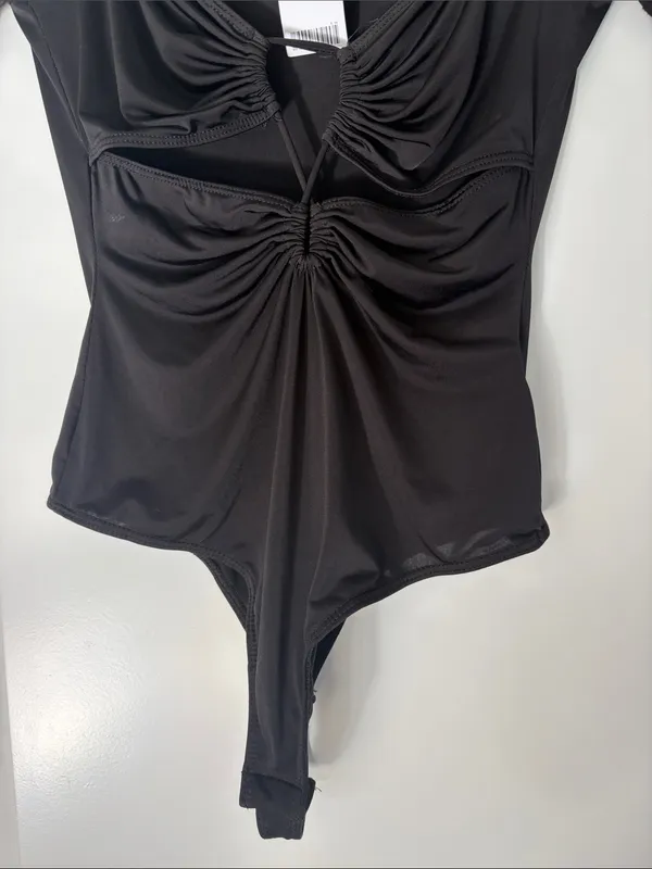 NWT Out From Under for Urban Outfitters Black Short-Sleeve Bodysuit Size Small - Image 4