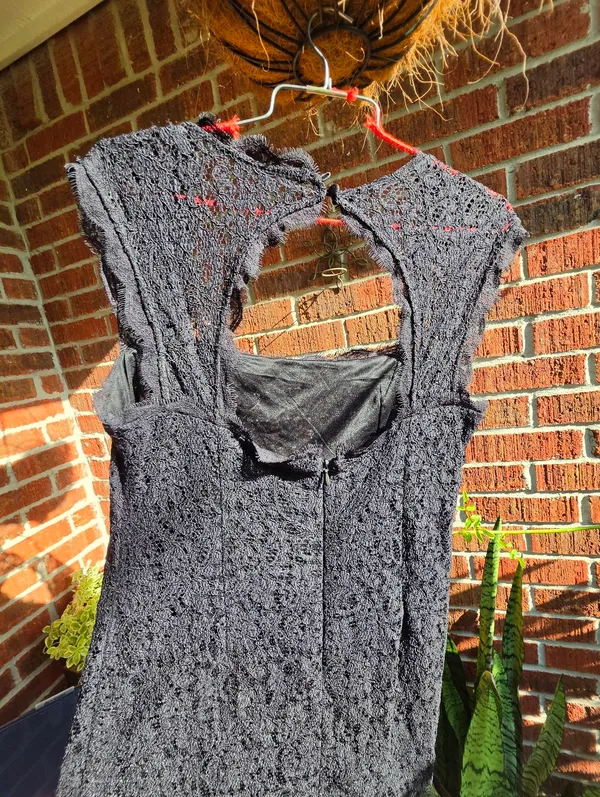 Adrianna Papell 8 Black‎ Lace Cocktail Dress - Image 5