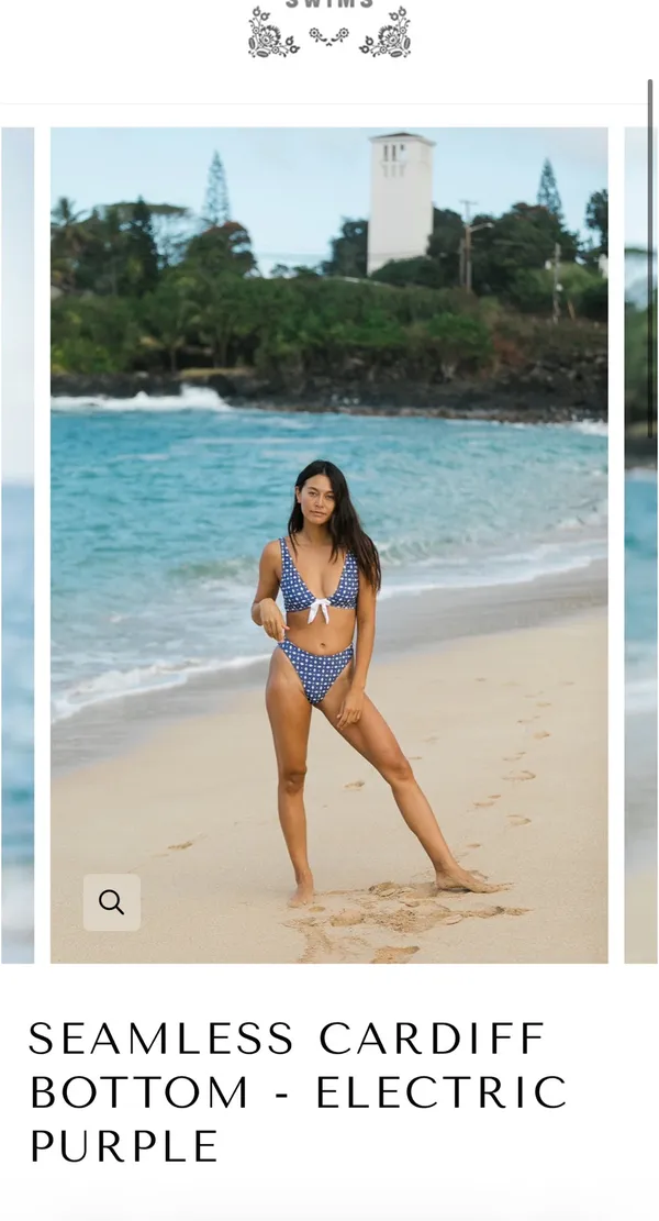 Ele swim bikini set Purple - Image 3