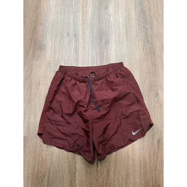 Nike Womens Dri-FIT Running Shorts‎ Burgundy Maroon Size S 3436 - Image 2