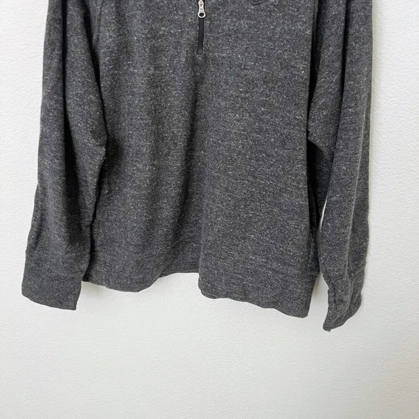 [Nike] Charcoal Heathered Gray Therma-FIT 1/2 Zip Pullover Training Top Sz Large - Image 5
