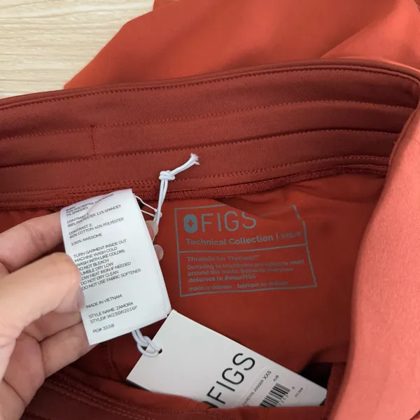 Figs XXS Petite Zamora 2.0 Joggers Srcub Auburn fall autumn orange - Image 4