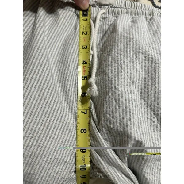 John Galt California (Brandy Melville) OS 100% Cotton Striped Drawstring Pants - Image 11