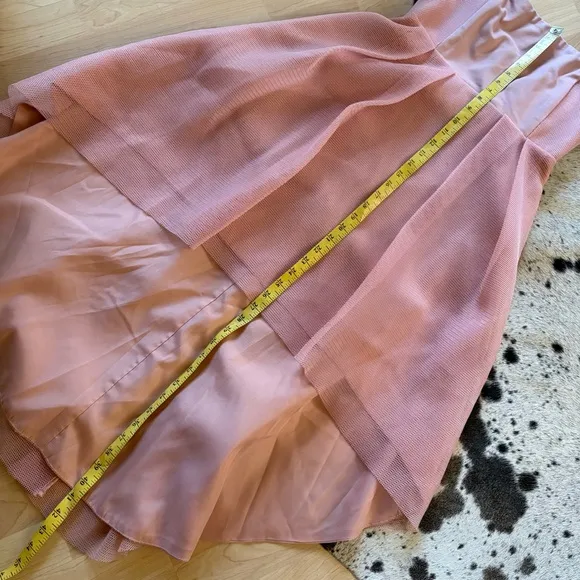 ELLIAT Blush‎ Pink Strapless Cocktail High Low Elysian Dress Size Large - Image 9