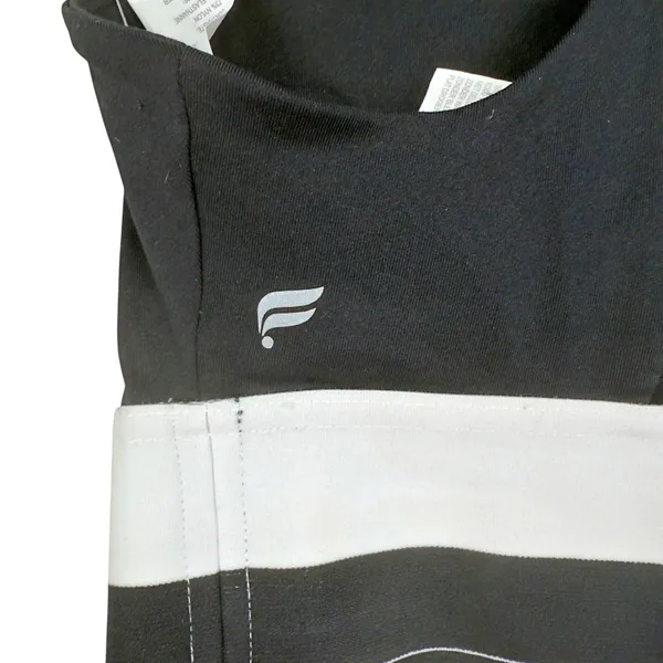 Fabletics Jane Medium Impmact Sports Bra Black White SMALL NWT Hidden Pocket - Image 6