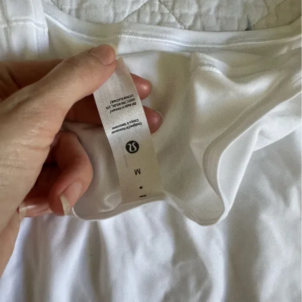 Lululemon Wundermost Ultra-Soft Nulu Square-Neck Sleeveless Bodysuit White M - Image 13