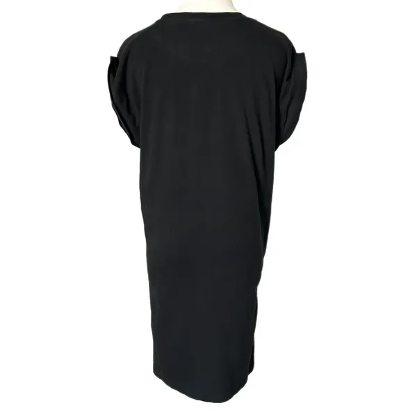 Anine Bing Tanner Sleeveless Organic Cotton Dress Cuffed Sleeves Black Size XS - Image 4
