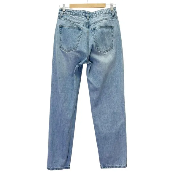 Princess Polly High Rise Straight Leg Stovepipe Jeans Light Wash Women’s Size 6 - Image 3