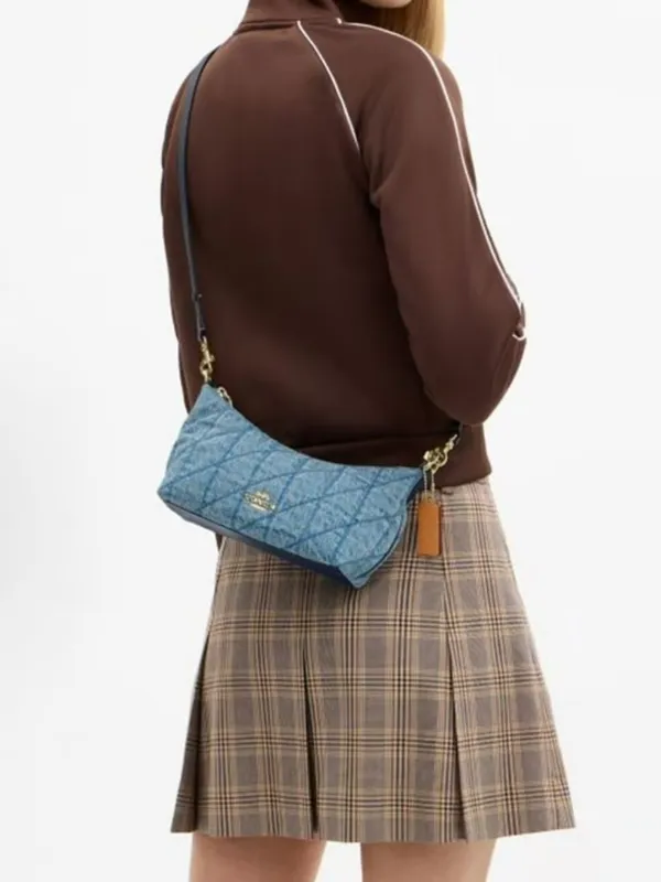 coach Caitlin Shoulder Bag With Quilting cdz89 - Image 10