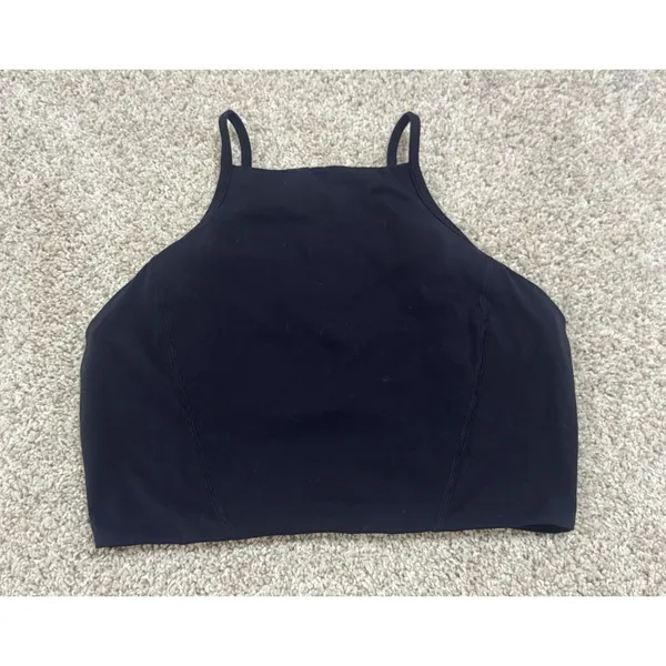 Buff Bunny Collection Ivy Crop Top Black Strappy Back Athletic Tank Size M - Image 3