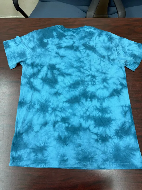 Def Leppard Tie Dye Mens Blue Short Sleeve Band Tee Size Medium - Image 4