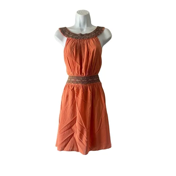 Alice and‎ Olivia Beaded Silk Dress - Image 4