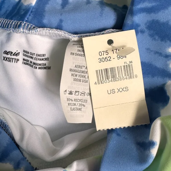 Aerie Womens High Cut Cheeky Tie Dye Bikini Swim Bathing Suit Bottoms Size XXS - Image 2