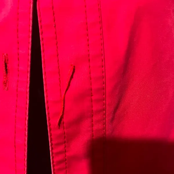 Banana Republic Elegant long Trench Coat size Medium Red everyday capsule‎ - Image 3