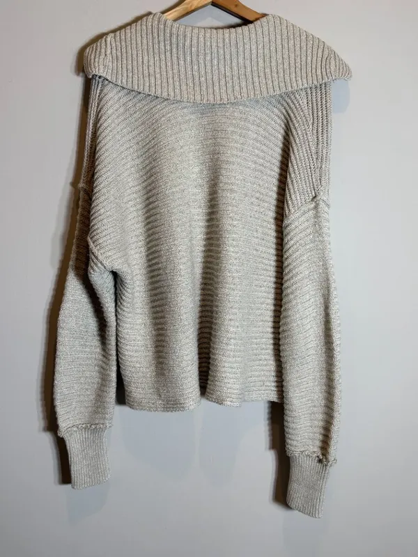 Free People Marlie Pullover Sweater Women's Small Pebble Collared Bohemian NWOT - Image 12