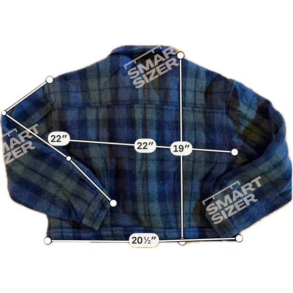 Phenomenon Jacket Womens Size L Blue Green Plaid Full Zip Chest‎ Pockets - Image 4