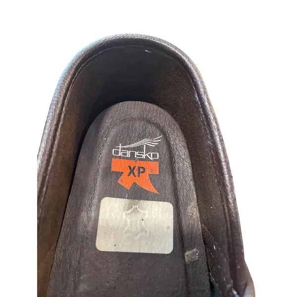 Dansko XP wms tan leather geometric nursing clogs shoes sz 41/10.5-11 SKU 9964 - Image 9