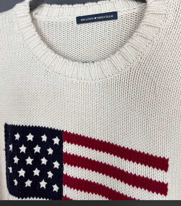 Brandy Melville USA flag sweater  - Image 3