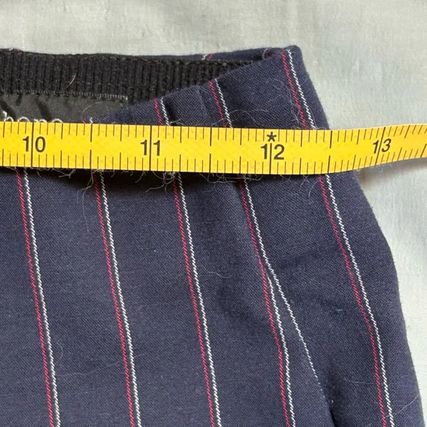 Rag & Bone Simone Navy‎ Pinstripe Snap Dress Pants Size 2 EUC - Image 6
